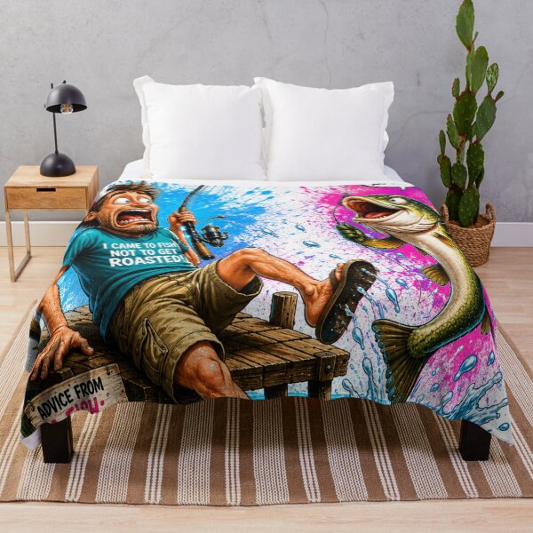 Item preview, Funny fishing cartoon designed and sold by urbanshop7.