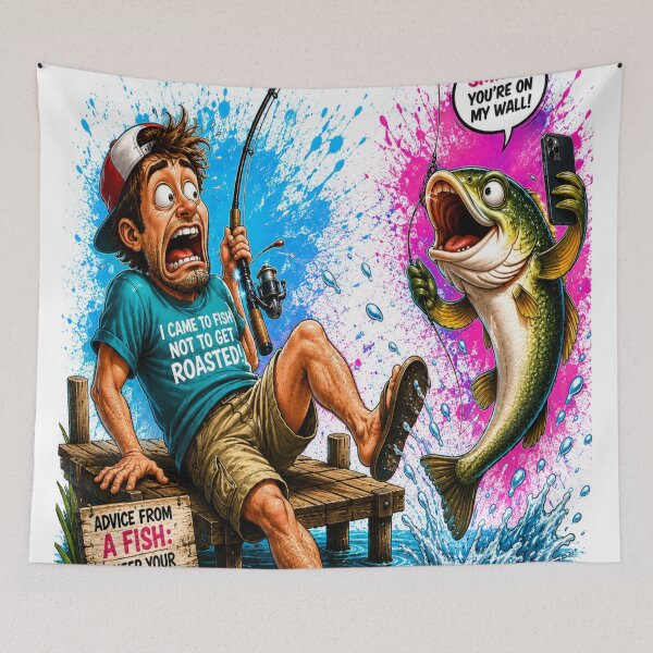 Item preview, Funny fishing cartoon designed and sold by urbanshop7.