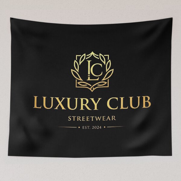 Item preview, Luxury Club Gold Monogram Premium Streetwear Emblem designed and sold by DigitalArtx-com.