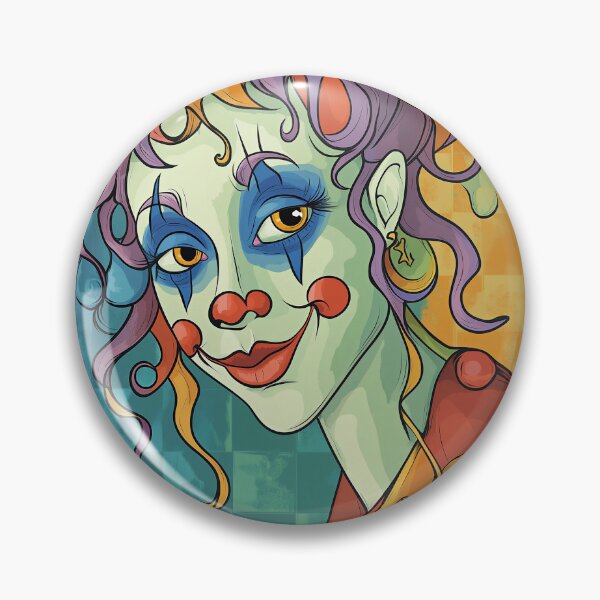 Item preview, Candy Colors Clown Portrait designed and sold by Verademacedoart.