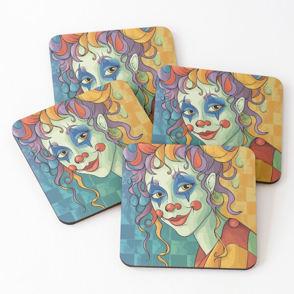 Item preview, Candy Colors Clown Portrait designed and sold by Verademacedoart.