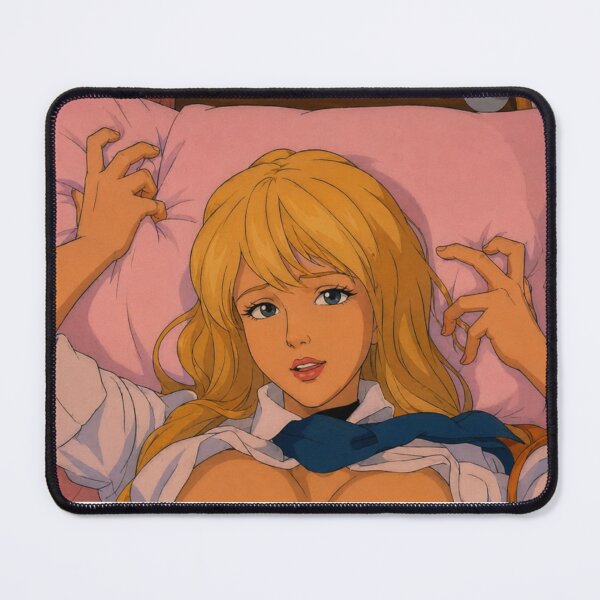 Item preview, Blonde Anime Beauty Illustration | Original School Uniform Inspired Pin-Up Art designed and sold by Hollow Moon Studios..
