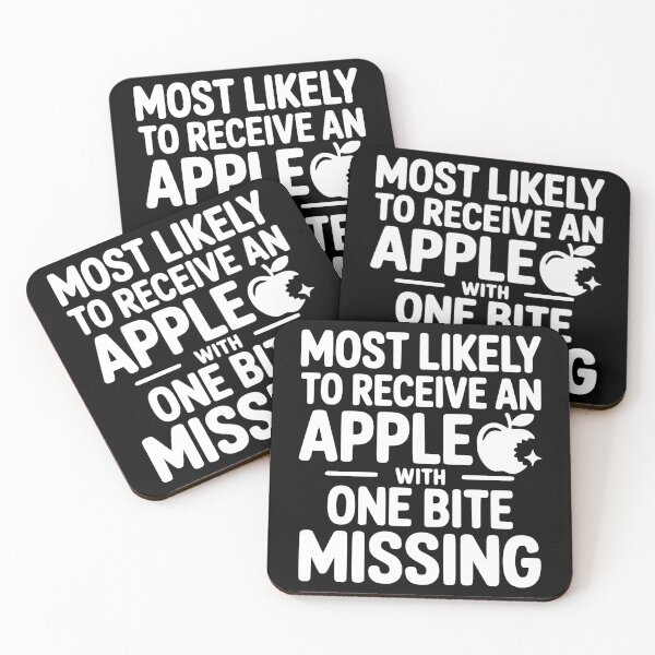 Item preview, Most Likely To Receive an Apple With One Bite Missing designed and sold by theartfulaspie.