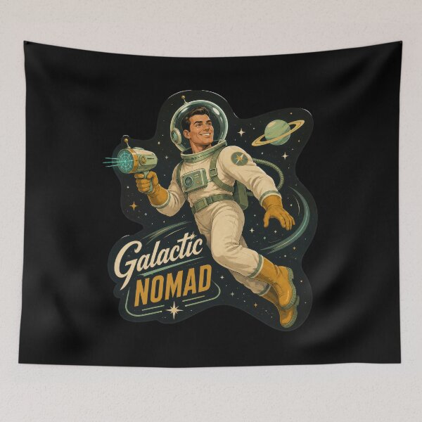 Item preview, Galactic Nomad: Retro Raygun Explorer  designed and sold by Sketchlegacy.