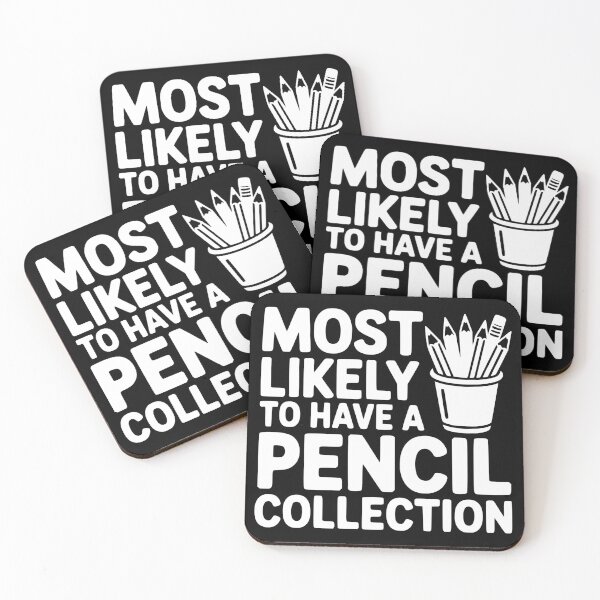 Item preview, Most Likely To Have a Pencil Collection designed and sold by theartfulaspie.