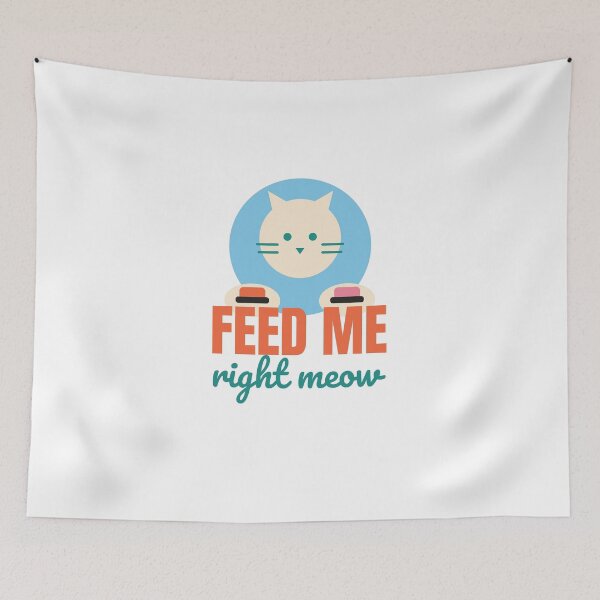 Item preview, Feed Me Right Meow - Funny Cute Sushi Cat Shirt designed and sold by RankShift.