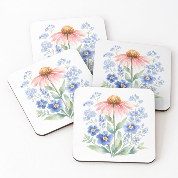 Item preview, Watercolor Wildflower Bouquet Botanical Floral Garden Nature designed and sold by Moizento.