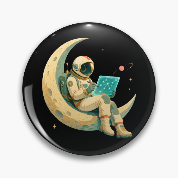 Item preview, Celestial Cartographer on the Crescent Moon  designed and sold by Sketchlegacy.