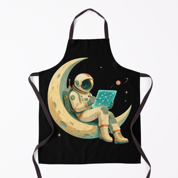Item preview, Celestial Cartographer on the Crescent Moon designed and sold by Sketchlegacy.