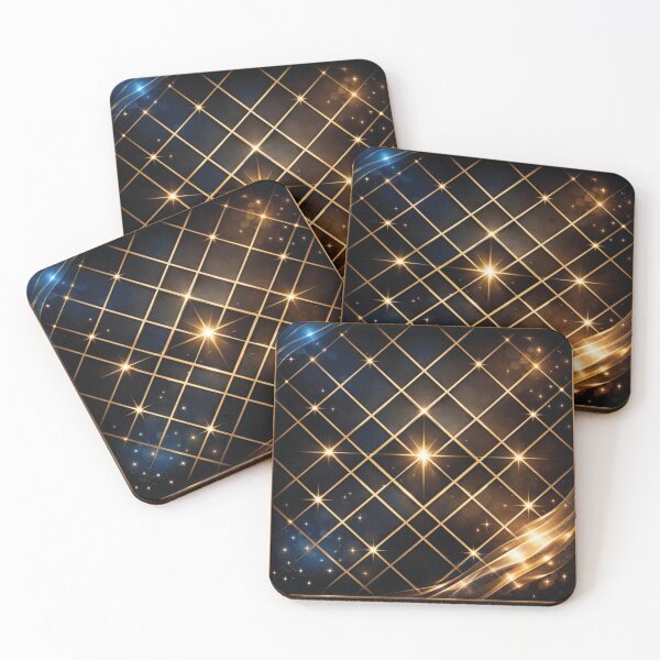 Item preview, Luxury Black and Gold Geometric Glitter Background with Elegant Sparkle Frame designed and sold by Amsafjol.