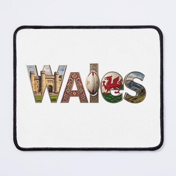 Item preview, Wales – Culture & Landscape Word Art designed and sold by VladisWorld.