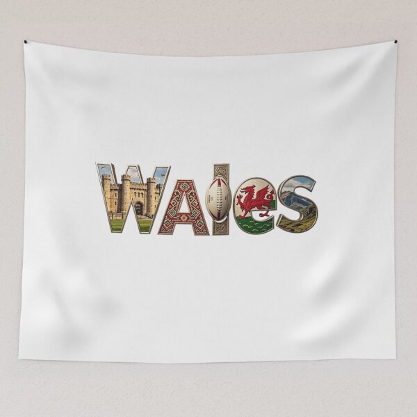 Item preview, Wales – Culture & Landscape Word Art designed and sold by VladisWorld.