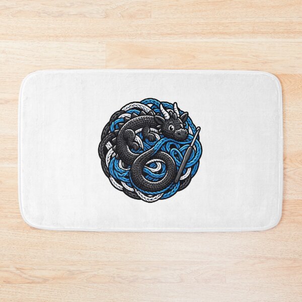 Item preview, Crochet Dragon Tangled In Blue Yarn Gift designed and sold by jcm320.