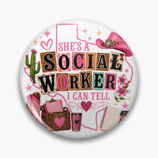 Item preview, She's a Social Worker I Can Tell Western Case Worker Design designed and sold by VGAfanatic.