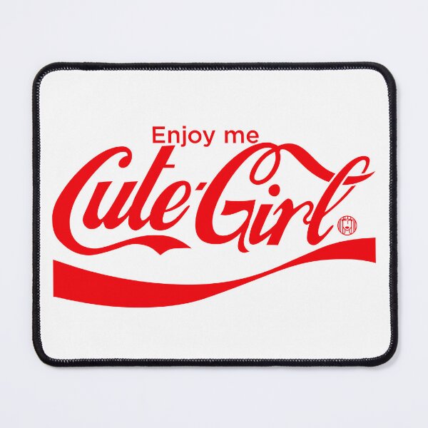 Item preview, Enjoy me: Cute-Girl - Coca-Cola Logo Parody (Red Edition) designed and sold by devilinfluencer.