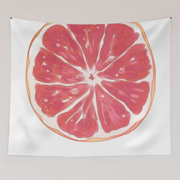Item preview, Pink Grapefruit Watercolor – Citrus Fruit Kitchen Art & Summer Aesthetic designed and sold by SDKENERGY.