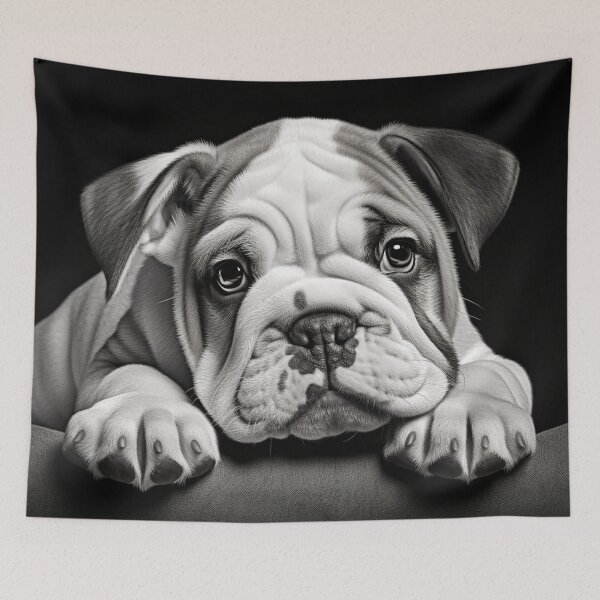 Item preview, The Little Bulldog with the Pleading Eyes designed and sold by djovan.