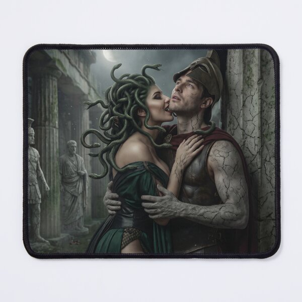 Item preview, Medusa's Fatal Embrace - Dark Romance Stone Curse Myth designed and sold by TheRichGallery.