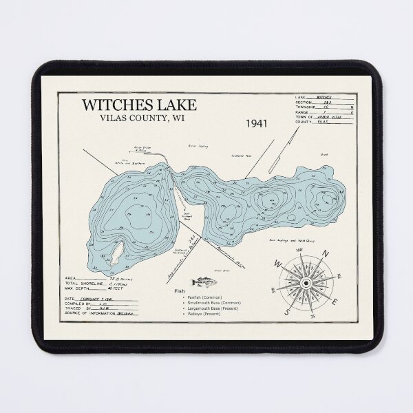 Item preview, Witches Lake - Vilas County WI designed and sold by Jean Plout.