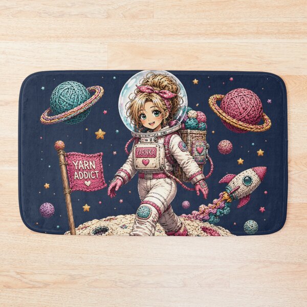 Item preview, Yarn Addict Across the Cosmos. Cosmic Yarn Adventures. designed and sold by OneDotSpot.