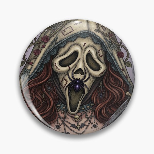 Item preview, Ghost Face & Roses designed and sold by MordbidBesties.