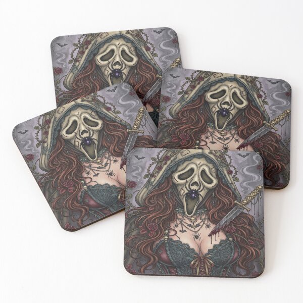 Item preview, Ghost Face & Roses designed and sold by MordbidBesties.
