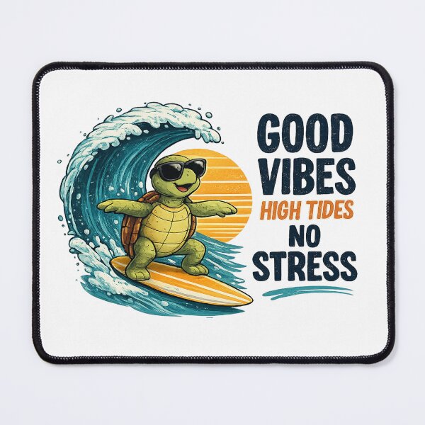 Item preview, Surfing Turttle designed and sold by AcornAndPebble.