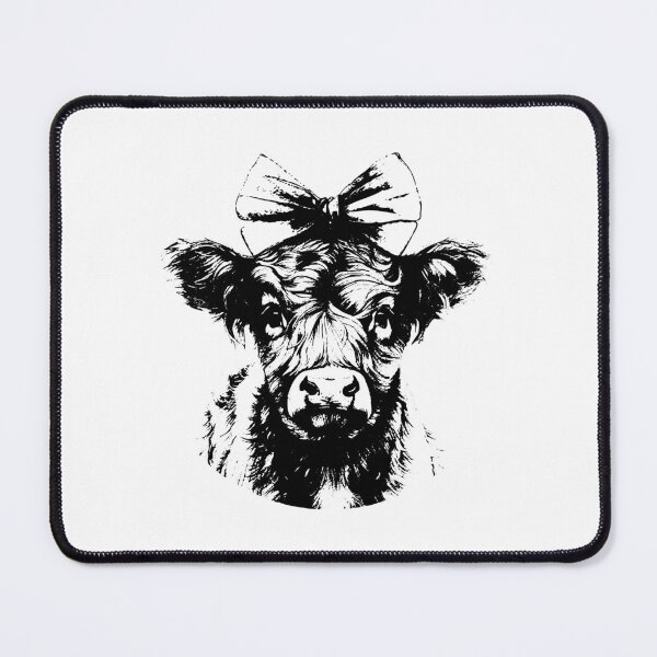 Item preview, Cute Highland Cow with Bow Funny Cow Lover Farm Animal designed and sold by sunnivamla.