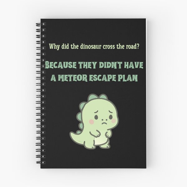 Item preview, Dinosaur Meteor Escape Plan Funny Meme designed and sold by Meteor Mercher Shop.