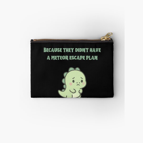 Item preview, Dinosaur Meteor Escape Plan Funny Meme designed and sold by Meteor Mercher Shop.