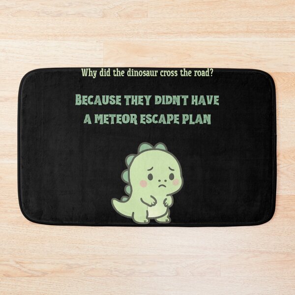 Item preview, Dinosaur Meteor Escape Plan Funny Meme designed and sold by Meteor Mercher Shop.