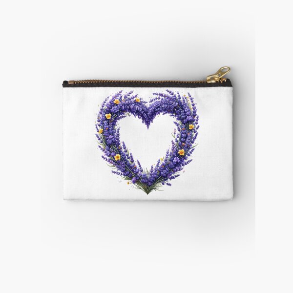 Item preview, Purple Lavender Floral Heart Watercolor Illustration designed and sold by BetweenForms.