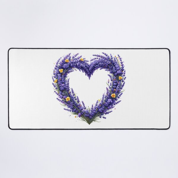 Item preview, Purple Lavender Floral Heart Watercolor Illustration designed and sold by BetweenForms.
