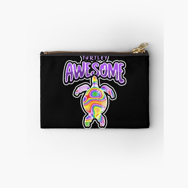 Item preview, Turtley Awesome Rainbow Turtle Pun designed and sold by Sartoris Art.