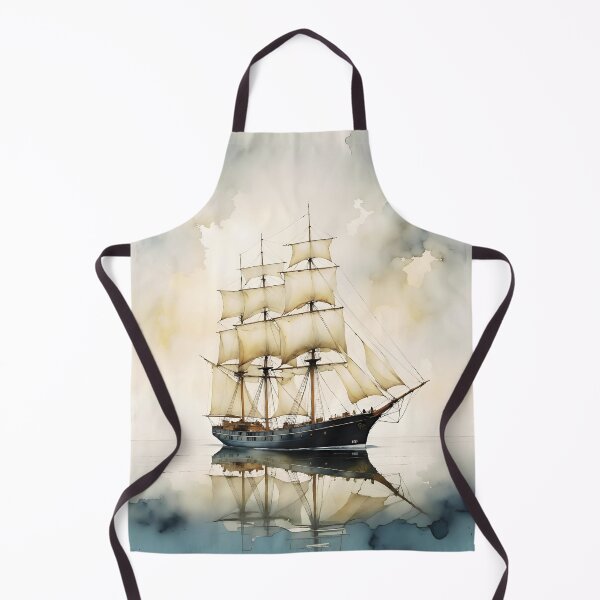 Item preview, Majestic Vintage Tall Ship in Classical Oil Painting Style designed and sold by Lucia Amaris Art.
