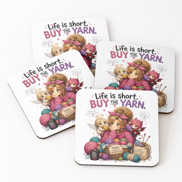 Item preview, Life Is Short. Buy the Yarn. Classic Yarn Humor. designed and sold by OneDotSpot.