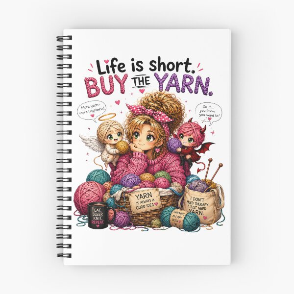 Item preview, Life Is Short. Buy the Yarn. Classic Yarn Humor. designed and sold by OneDotSpot.