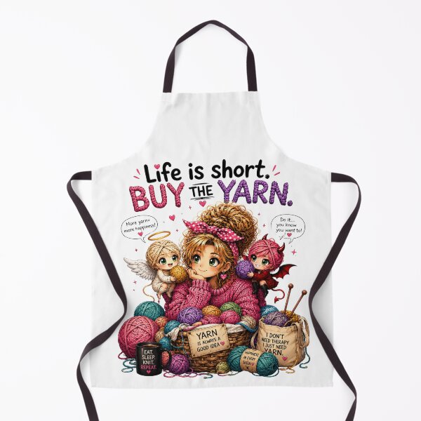 Item preview, Life Is Short. Buy the Yarn. Classic Yarn Humor. designed and sold by OneDotSpot.