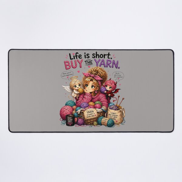 Item preview, Life Is Short. Buy the Yarn. Classic Yarn Humor. designed and sold by OneDotSpot.