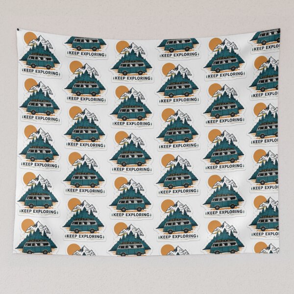 Item preview, Keep Exploring mini-camper designed and sold by AcornAndPebble.