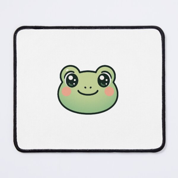 Item preview, Super Cute Kawaii Frog – Chibi Design, Pastel Green, Sparkling Eyes, Pink Cheeks, Anime designed and sold by SpitfireDesign.