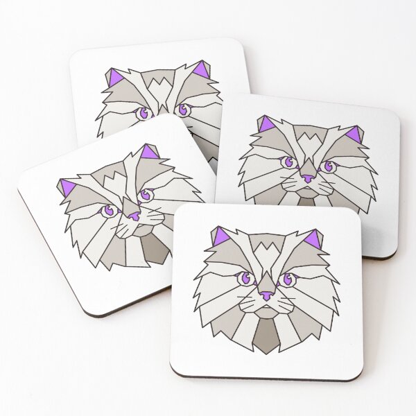 Item preview, Geometric Persian Cat designed and sold by AnimalsKnowAll.