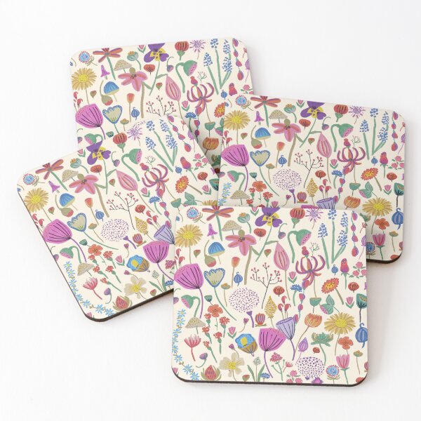 Item preview, Continuous Pattern Illustrated Botanical Wild Garden designed and sold by ElizabethCoelho.