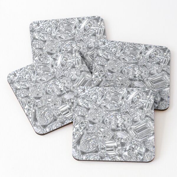 Item preview, Photorealistic White Diamond Texture Pattern designed and sold by GSizzle1.