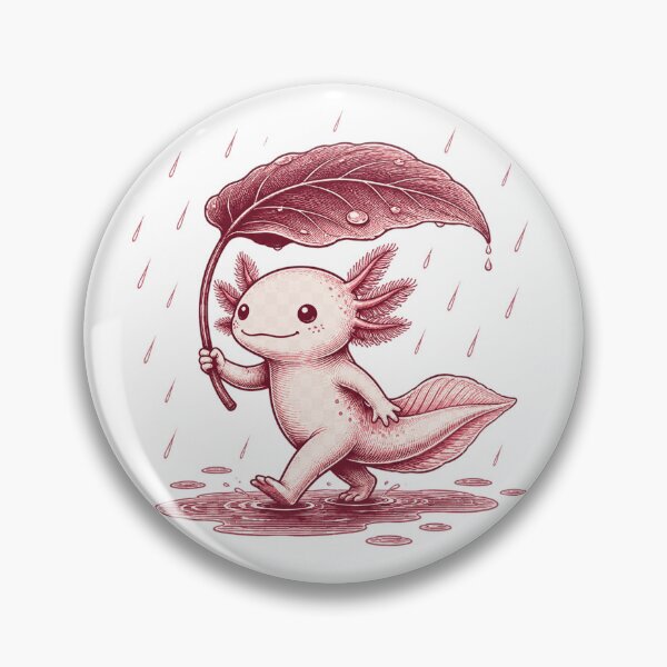 Item preview, Axolotl strolling in the rain designed and sold by Orca-Design.