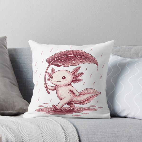 Item preview, Axolotl strolling in the rain designed and sold by Orca-Design.