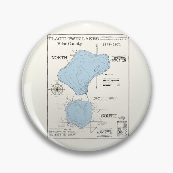 Item preview, Placid Twin Lakes North South Vilas County WI designed and sold by Jean Plout.