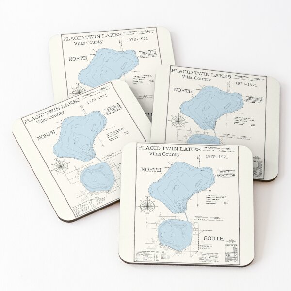 Item preview, Placid Twin Lakes North South Vilas County WI designed and sold by Jean Plout.