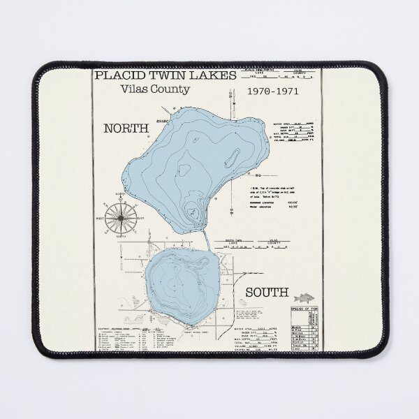 Item preview, Placid Twin Lakes North South Vilas County WI designed and sold by Jean Plout.