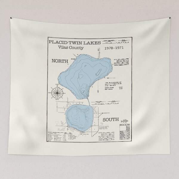 Item preview, Placid Twin Lakes North South Vilas County WI designed and sold by Jean Plout.